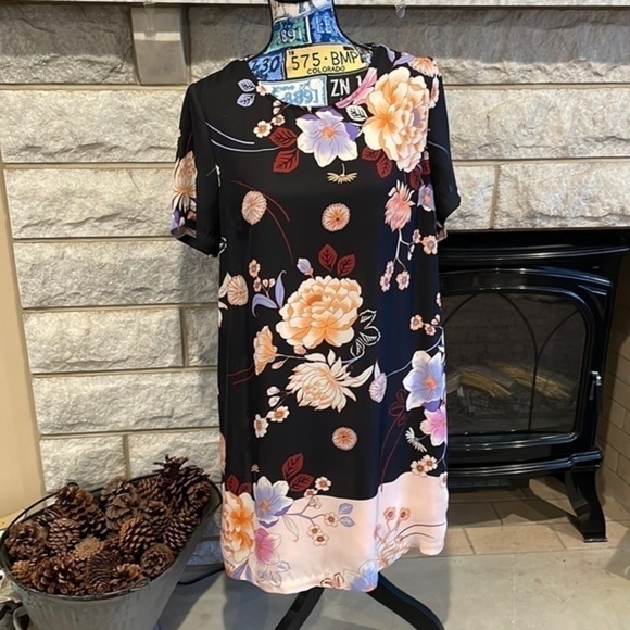 Daniel Rainn Shift Dress Floral large - Picture 1 of 8